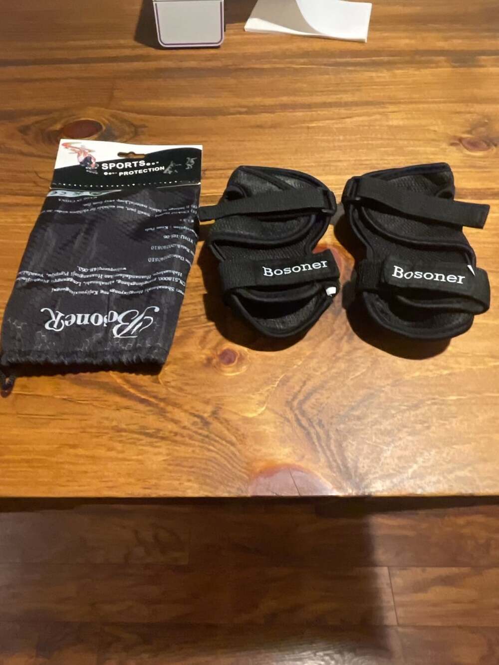 Bosoner Wrist Guard Youth Size Black Sports Protection